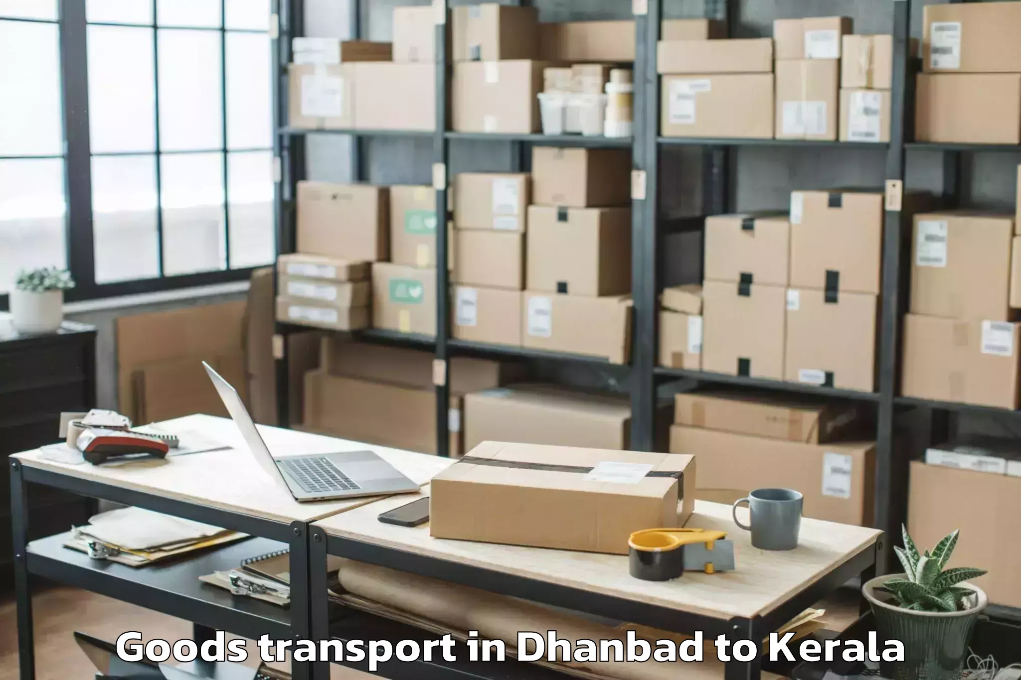 Book Dhanbad to Vayalar Goods Transport